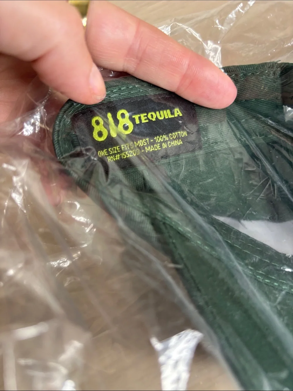 818 Tequila Dad Hat Forest Green with Lime Green Embroidery Kendall Jenner NEW